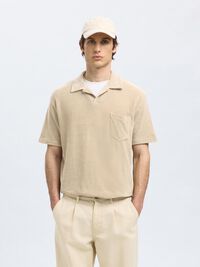 KATOENMIX KORTE MOUWEN POLO, Pure Cashmere, highres