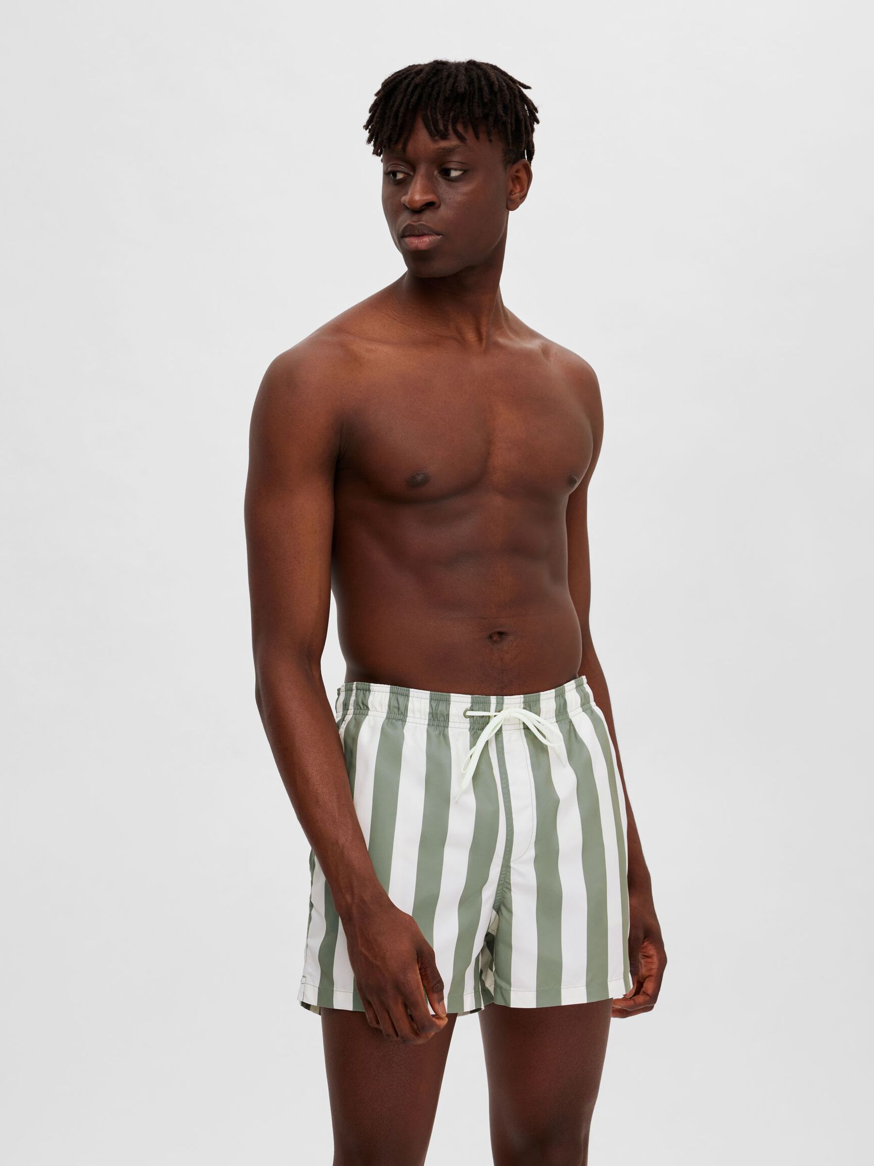 PRINTED SWIM SHORTS, Cloud Dancer, highres