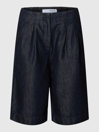 DENIM BERMUDA SHORTS, Dark Blue Denim, highres