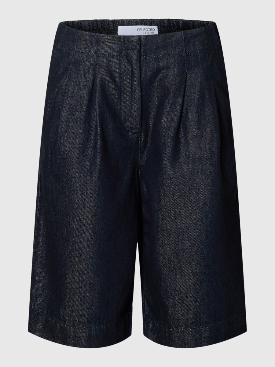 Selected DENIM BERMUDA SHORTS, Dark Blue Denim, highres - 16098986_DarkBlueDenim_001.jpg