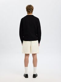 100% COTTON SWEATSHIRT, Black, highres