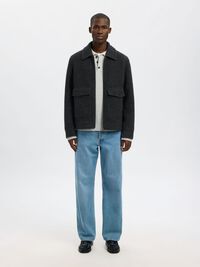 LAINE MÉLANGÉE VESTE, Grey Melange, highres