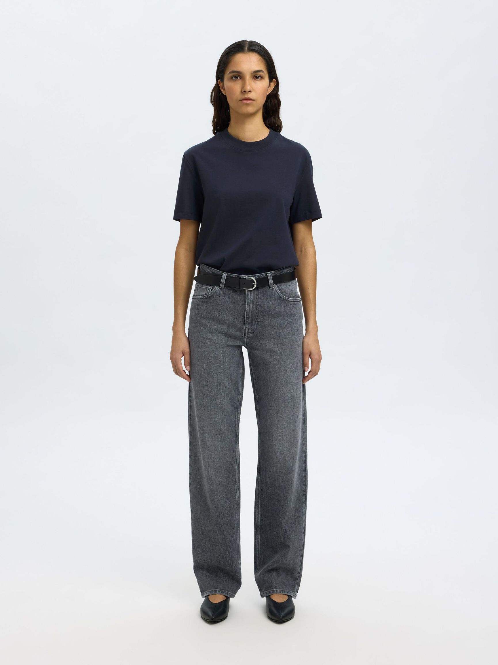 MOCK-NECK T-SHIRT, Dark Sapphire, highres
