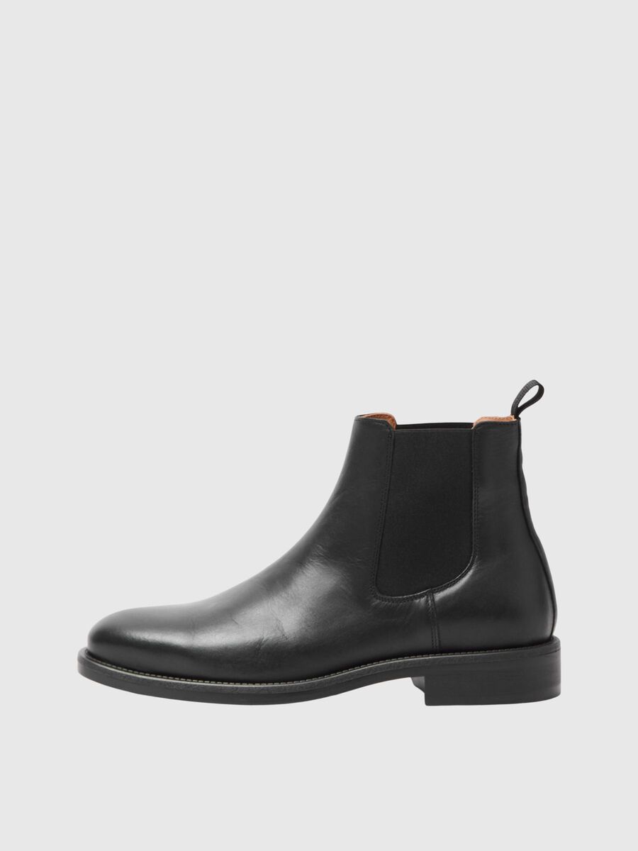 Selected LEDER CHELSEA BOOTS, Black, highres - 16094369_Black_001.jpg