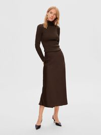 SATIN MIDI SKIRT, Java, highres