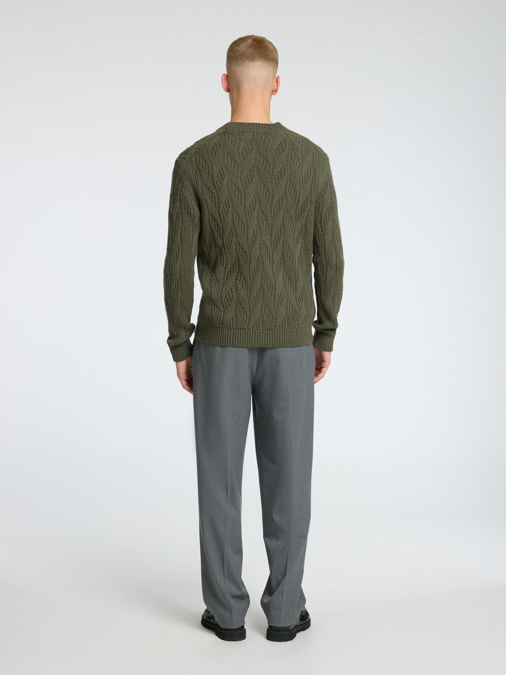 TORSADÉE EN LAINE MÉLANGÉE PULL EN MAILLE, Kalamata, highres