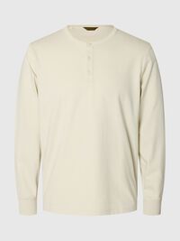 LANGE MOUWEN T-SHIRT, Silver Birch, highres