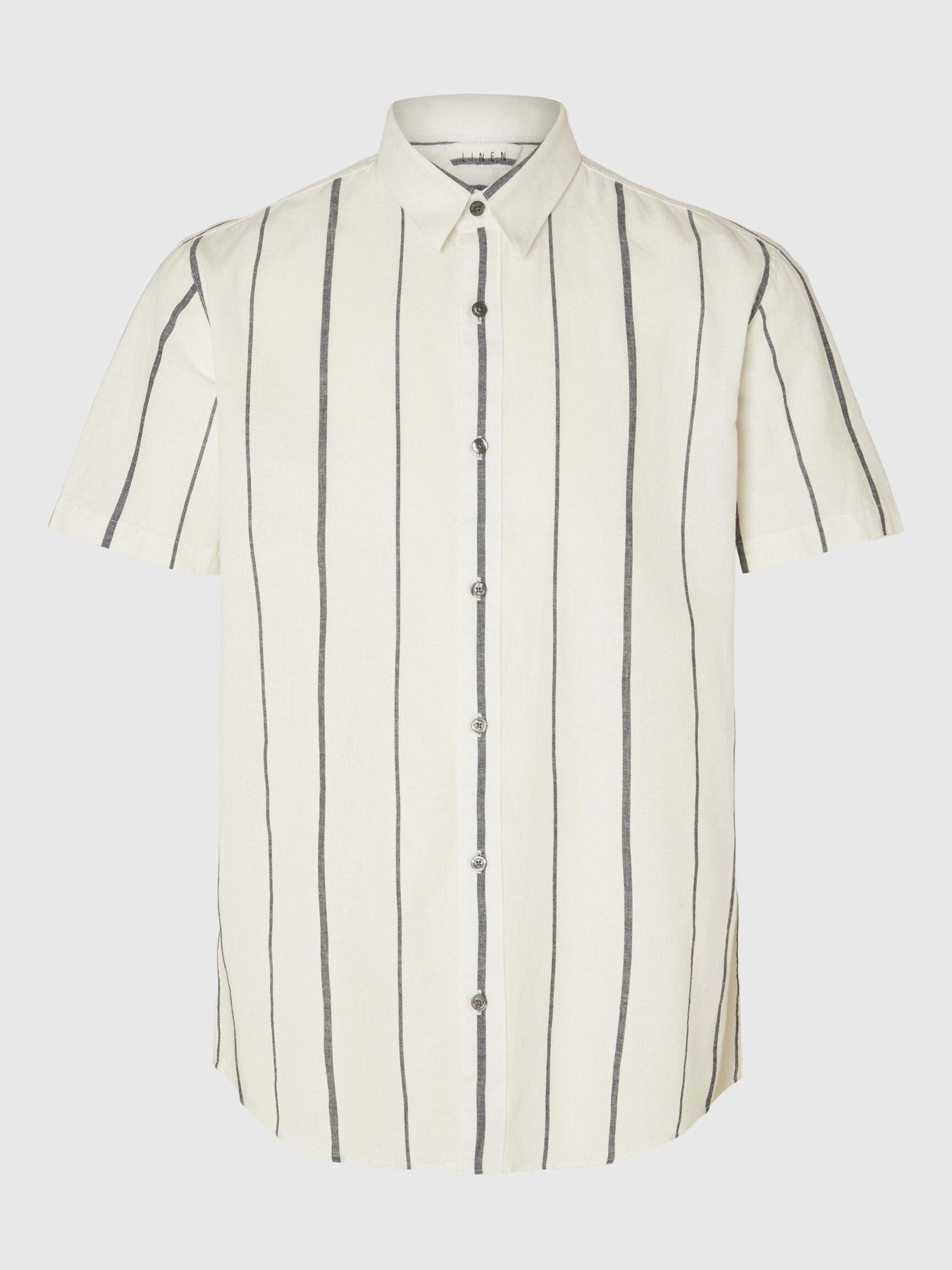 COTTON BLEND SHORT SLEEVED SHIRT, Sky Captain, highres