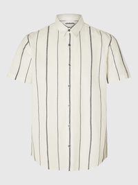 COTTON BLEND SHORT SLEEVED SHIRT, Sky Captain, highres