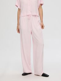 VISCOSE BLEND TROUSERS, Cradle Pink, highres