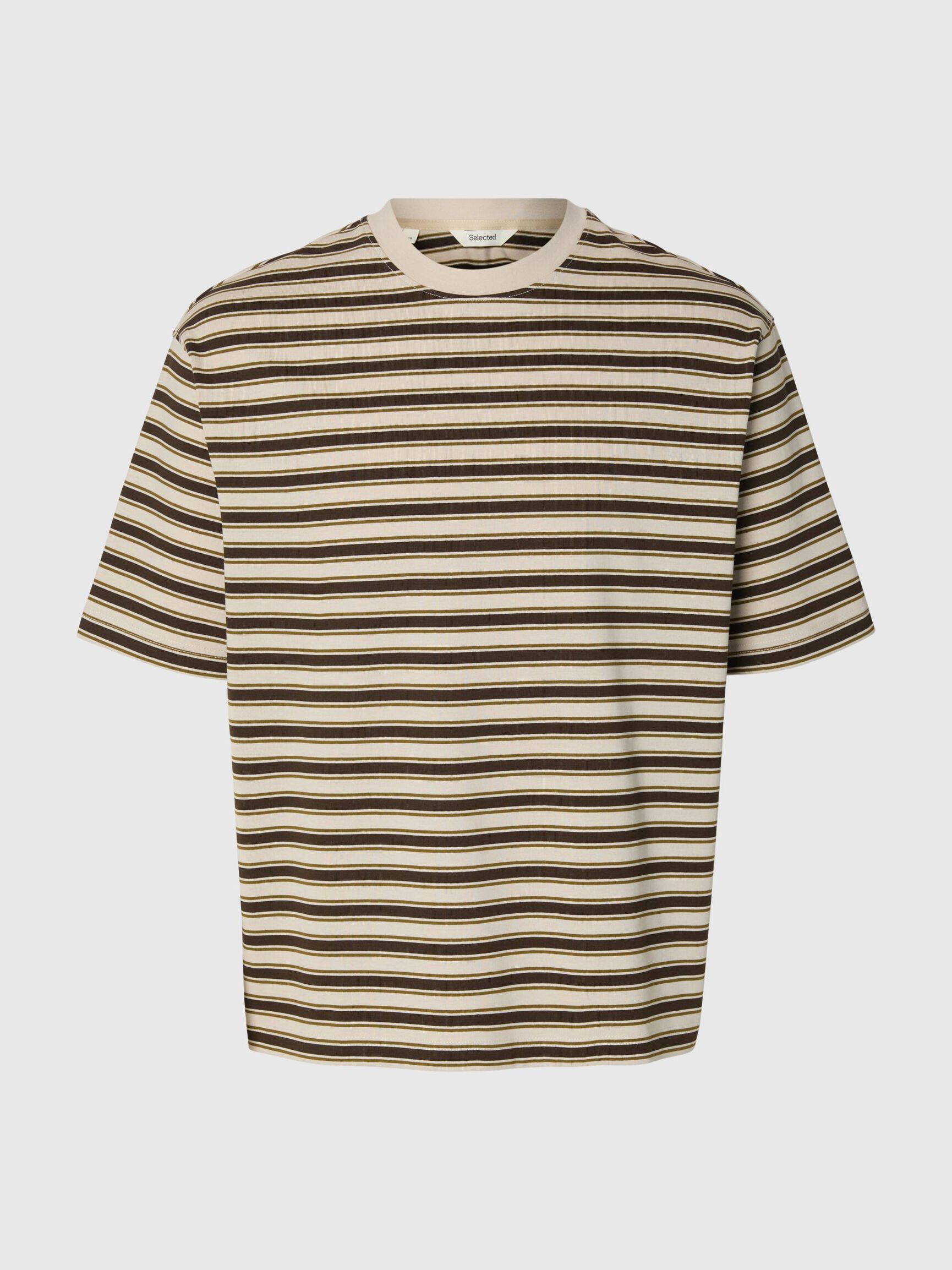 RELAXED FIT T-SHIRT, Oatmeal, highres