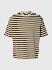 RELAXED FIT T-SHIRT, Oatmeal, highres