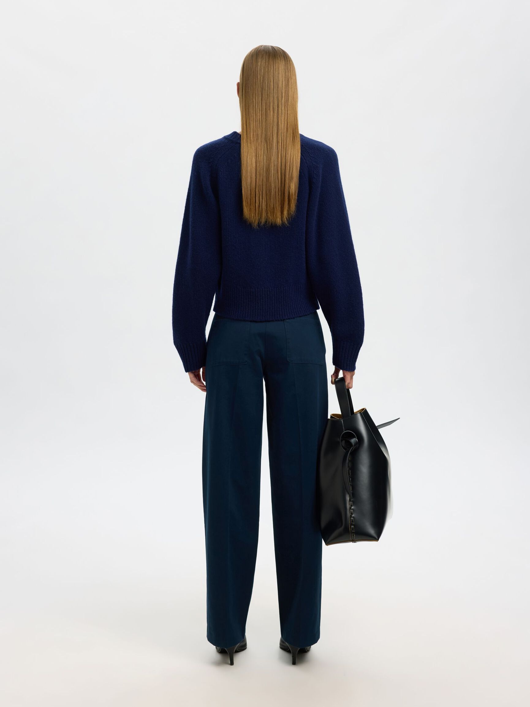 100% BOMULL BYXOR MED VIDA BEN, Dark Sapphire, highres