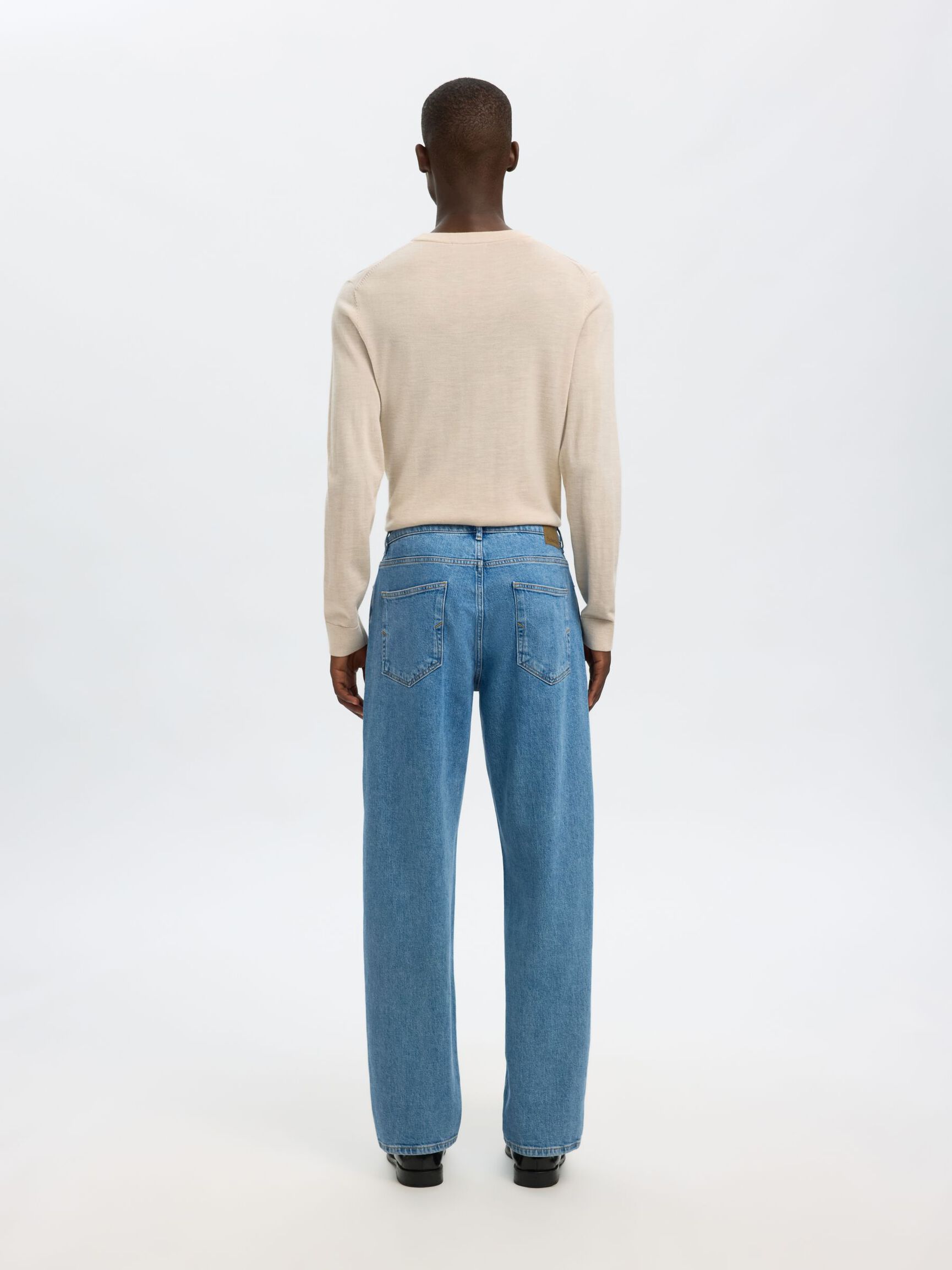 220 LOOSE FIT JEANS, Light Blue Denim, highres