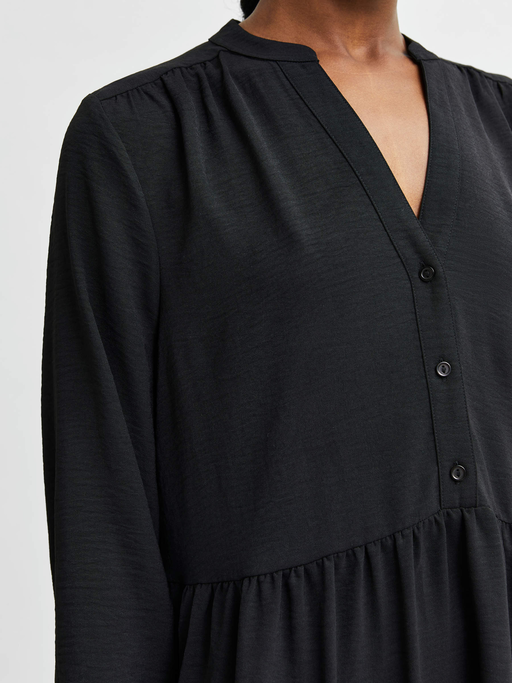 STUFENLOOK MINIKLEID, Black, highres