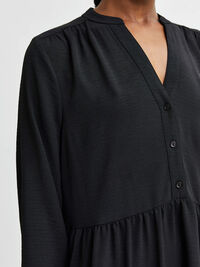 ESCALONADAS VESTIDO MINI, Black, highres