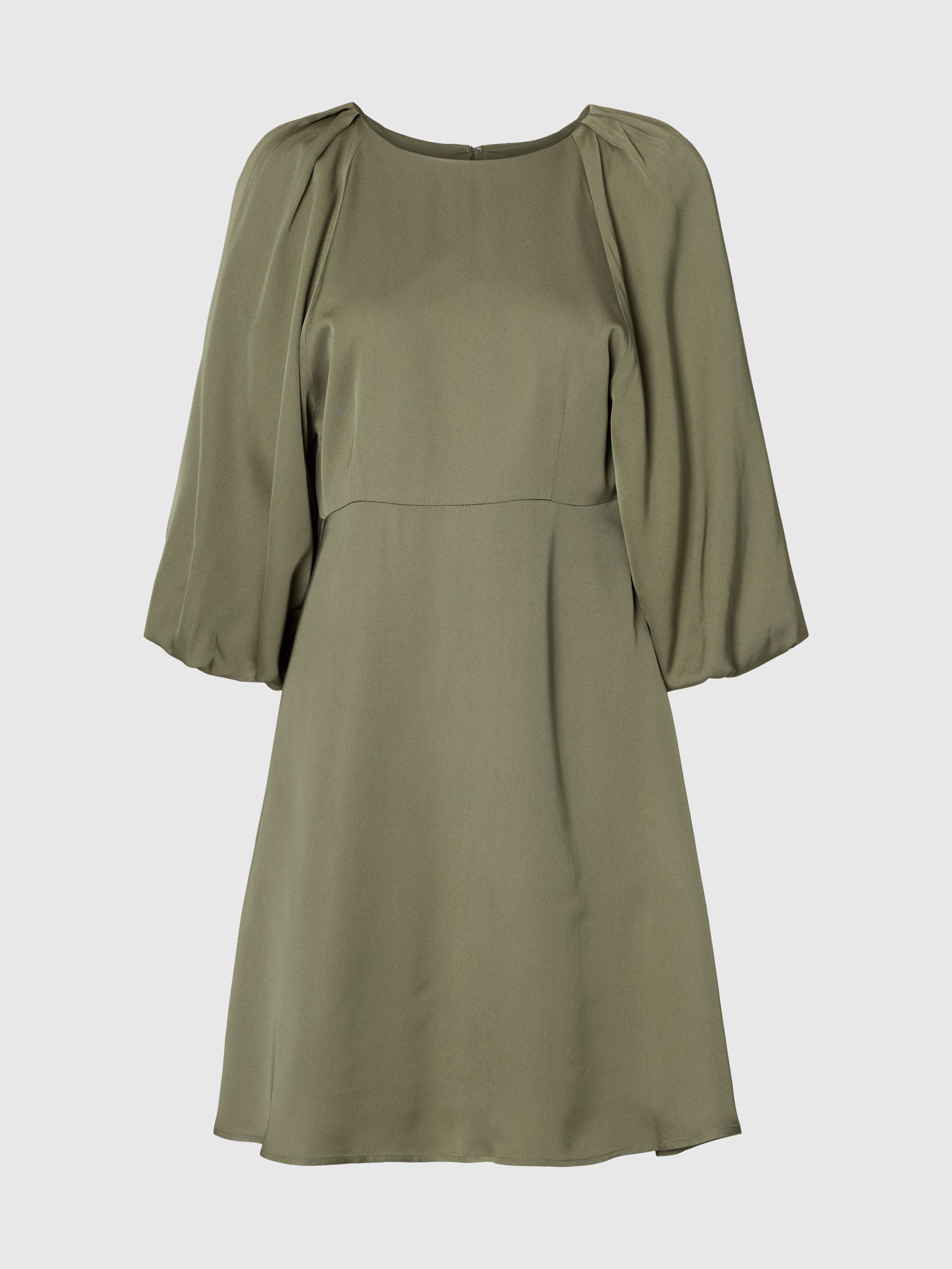 VISCOSA VESTIDO MINI, Deep Lichen Green, highres