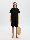 Selected TEJIDO DE ALGODÓN VESTIDO MINI, Black, highres - 16097963_Black_003.jpg