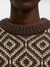 PATTERN KNITTED JUMPER, Delicioso, highres