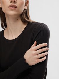 TOP A MANICHE LUNGHE, Black, highres