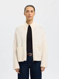 LAINE MÉLANGÉE CARDIGAN, Birch, highres