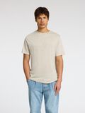Selected LEINEN T-SHIRT, Oatmeal, highres - 16089504_Oatmeal_003.jpg