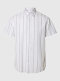 Selected COTTON BLEND SHORT SLEEVED SHIRT, White, highres - 16079053_White_1175195_001.jpg