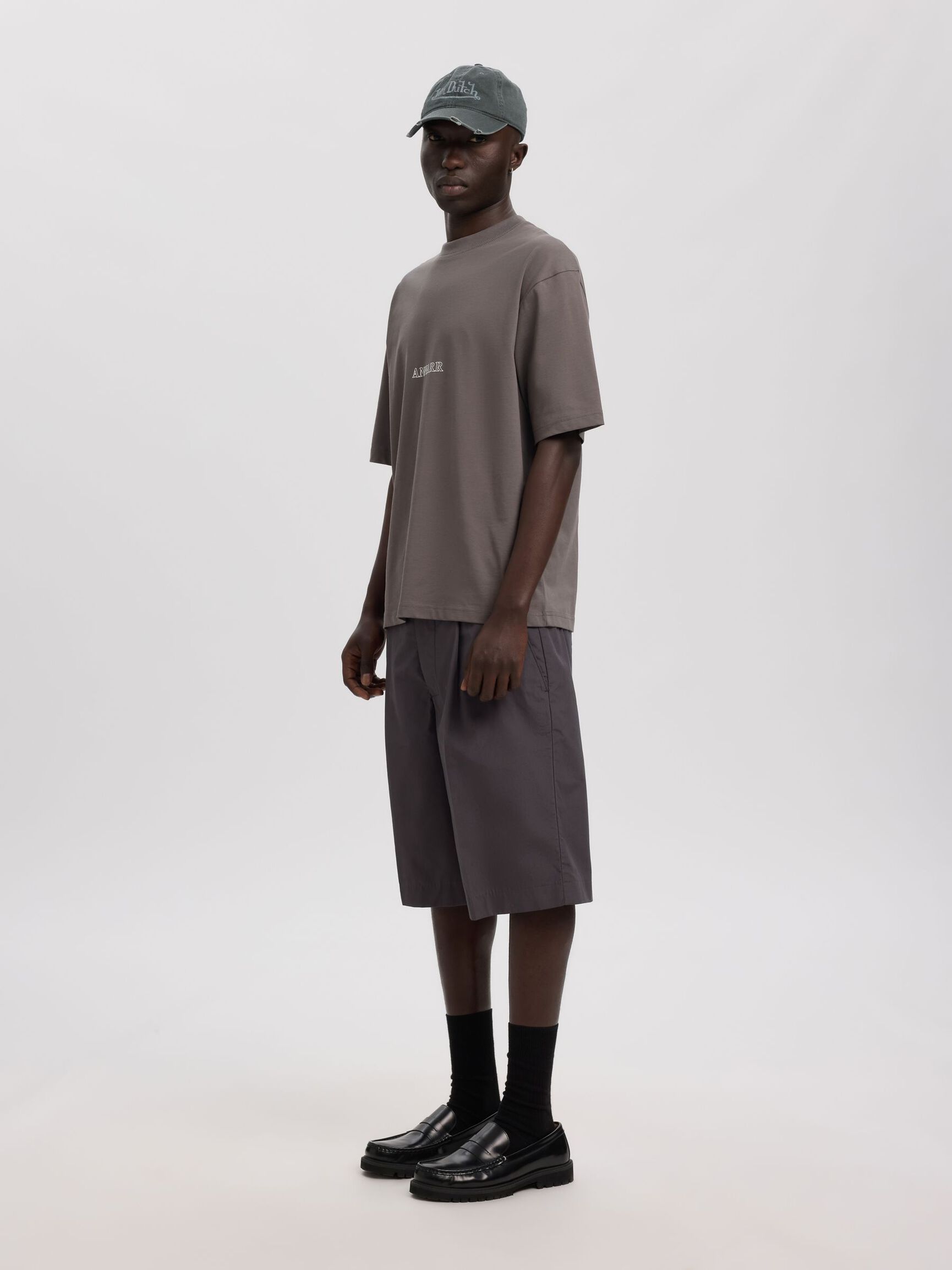 DISTRESSED CAP, Dark Grey, highres