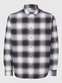 FLANELLE CHEMISE, White, highres