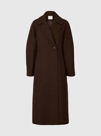 WOOL BLEND LONG COAT, Delicioso, highres