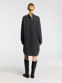 LAINE MÉLANGÉE MINI-ROBE, Volcanic Ash, highres