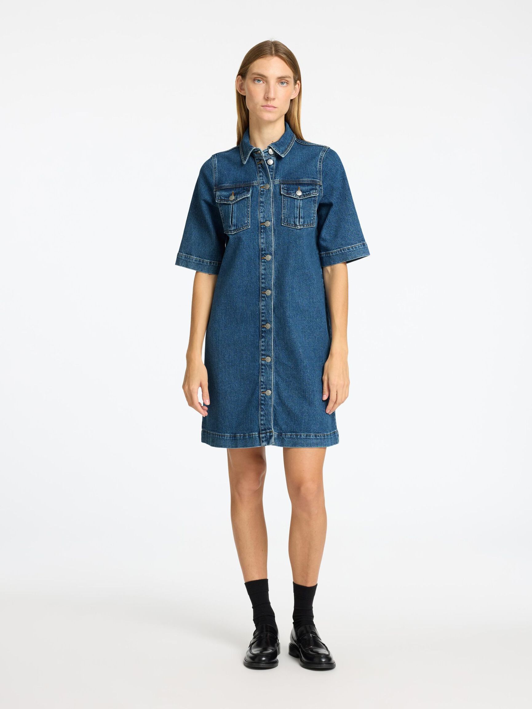 MIDIMEKKO, Medium Blue Denim, highres