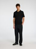 Selected 100% KATOEN GEBREIDE POLO, Black, highres - 16096390_Black_005.jpg
