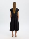 Selected TIE FRONT MIDI DRESS, Black, highres - 16097799_Black_004.jpg