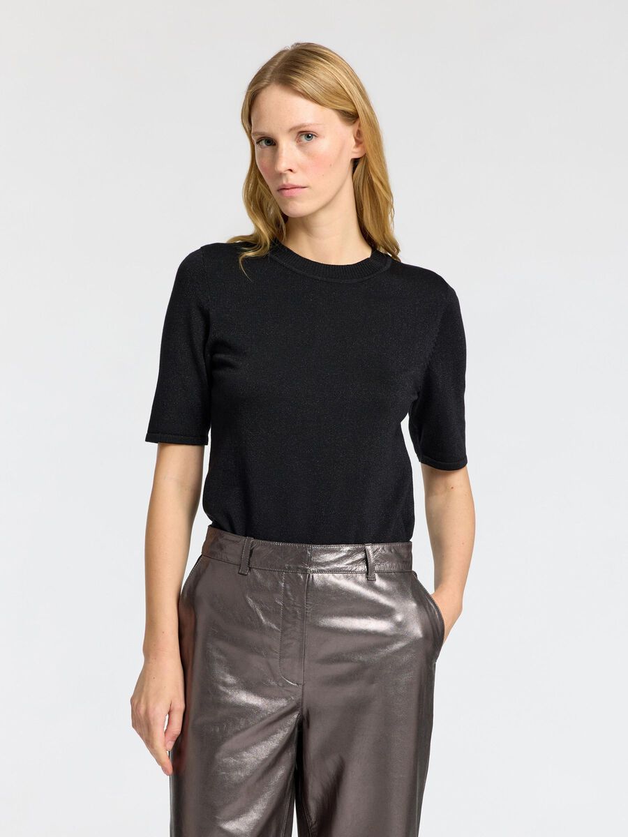 Selected GLITZER STRICKTOP, Black, highres - 16095948_Black_1152377_003.jpg