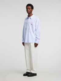 EMBROIDERED REGULAR FIT SHIRT, Bright White, highres