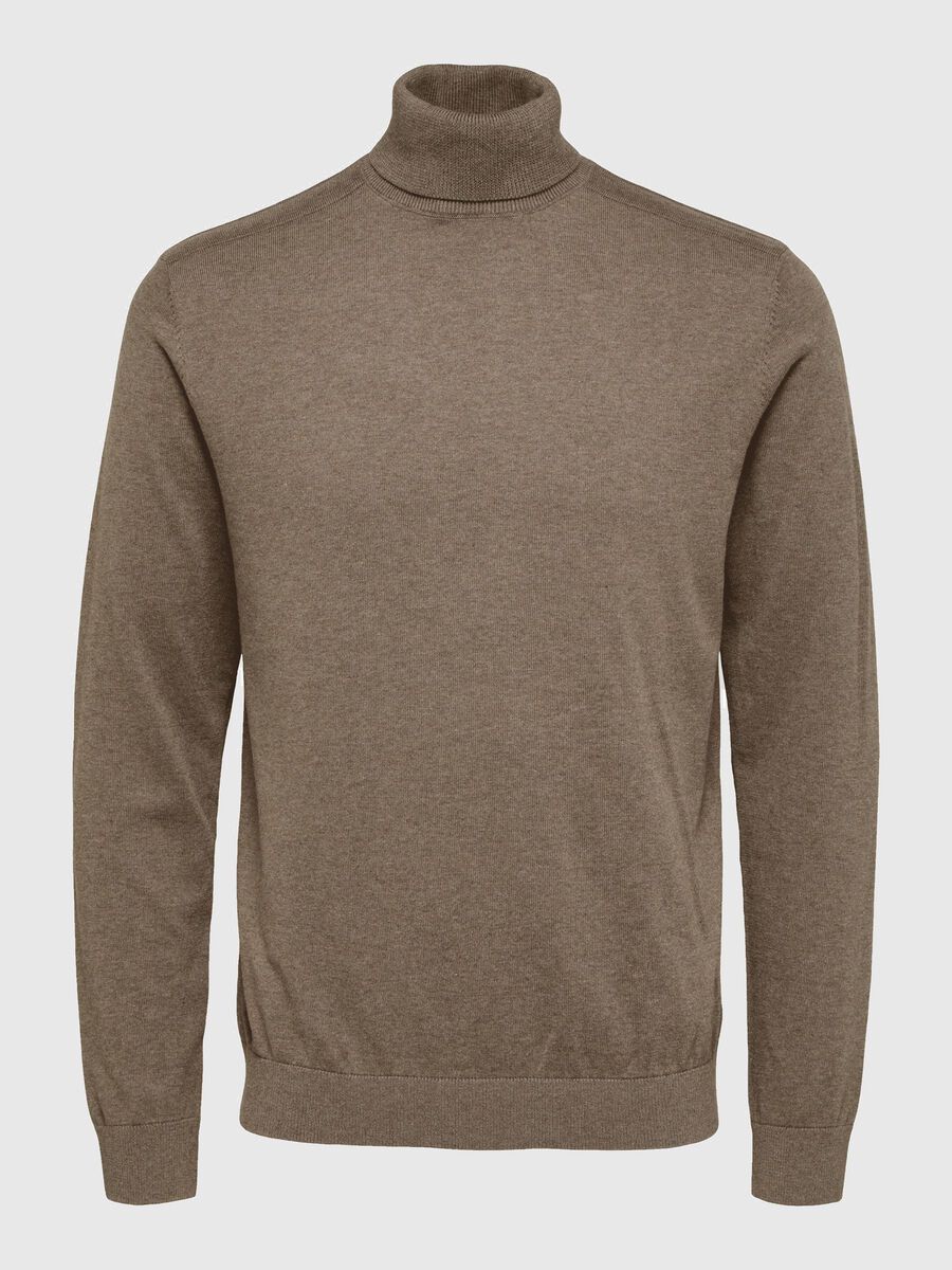 Selected MANCHES LONGUES ET COL ROULÉ PULLOVER, Teak, highres - 16074684_Teak_779199_001.jpg