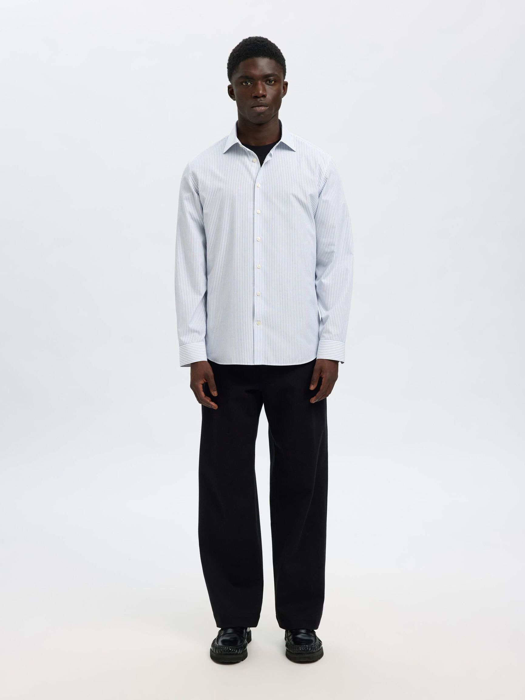 KOSZULKA SLIM FIT, Bright White, highres