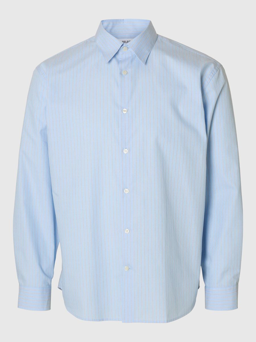 Selected RELAXED FIT OVERHEMD MET LANGE MOUWEN, Cashmere Blue, highres - 16096899_CashmereBlue_1165865_001.jpg