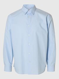RELAXED FIT LONG SLEEVED SHIRT, Cashmere Blue, highres