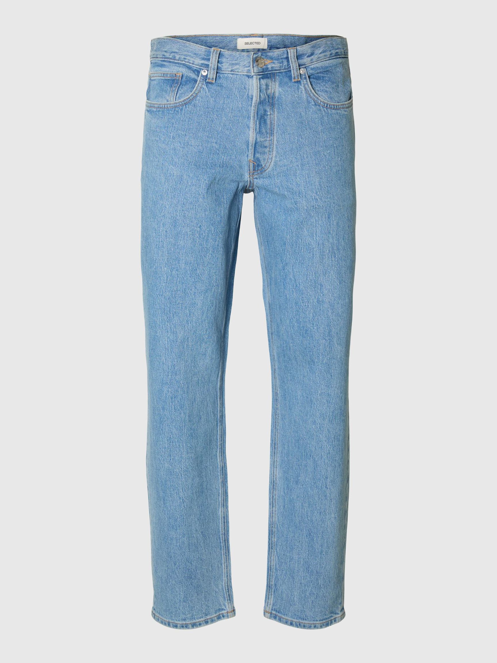 190 TAPERED FIT JEANS, Light Blue Denim, highres