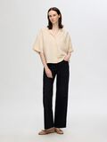 Selected LINEN BLEND SHORT SLEEVED SHIRT, Sandshell, highres - 16093093_Sandshell_005.jpg