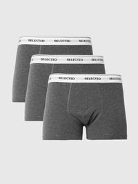 3-PACK TRUNKS, Medium Grey Melange, highres