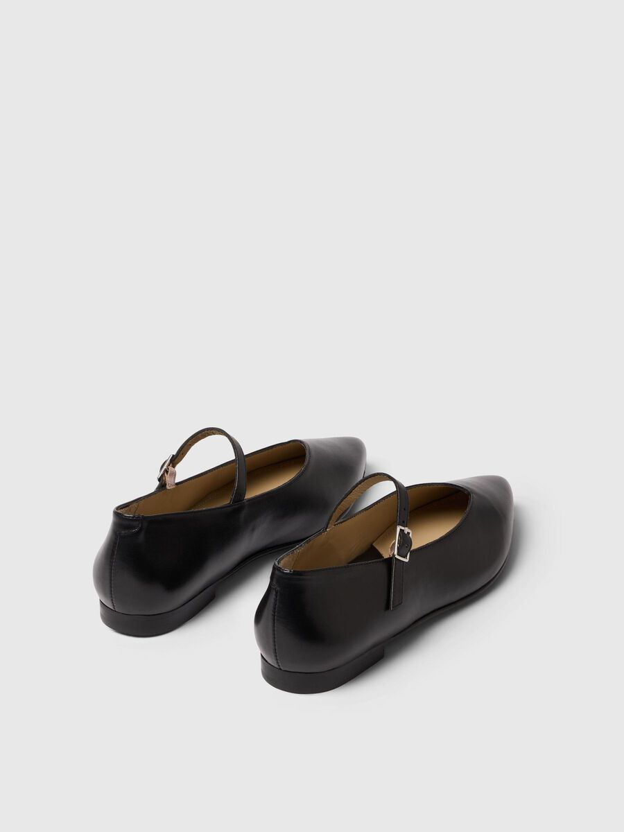 Selected LEDER MARY JANE SCHUHE, Black, highres - 16094743_Black_005.jpg
