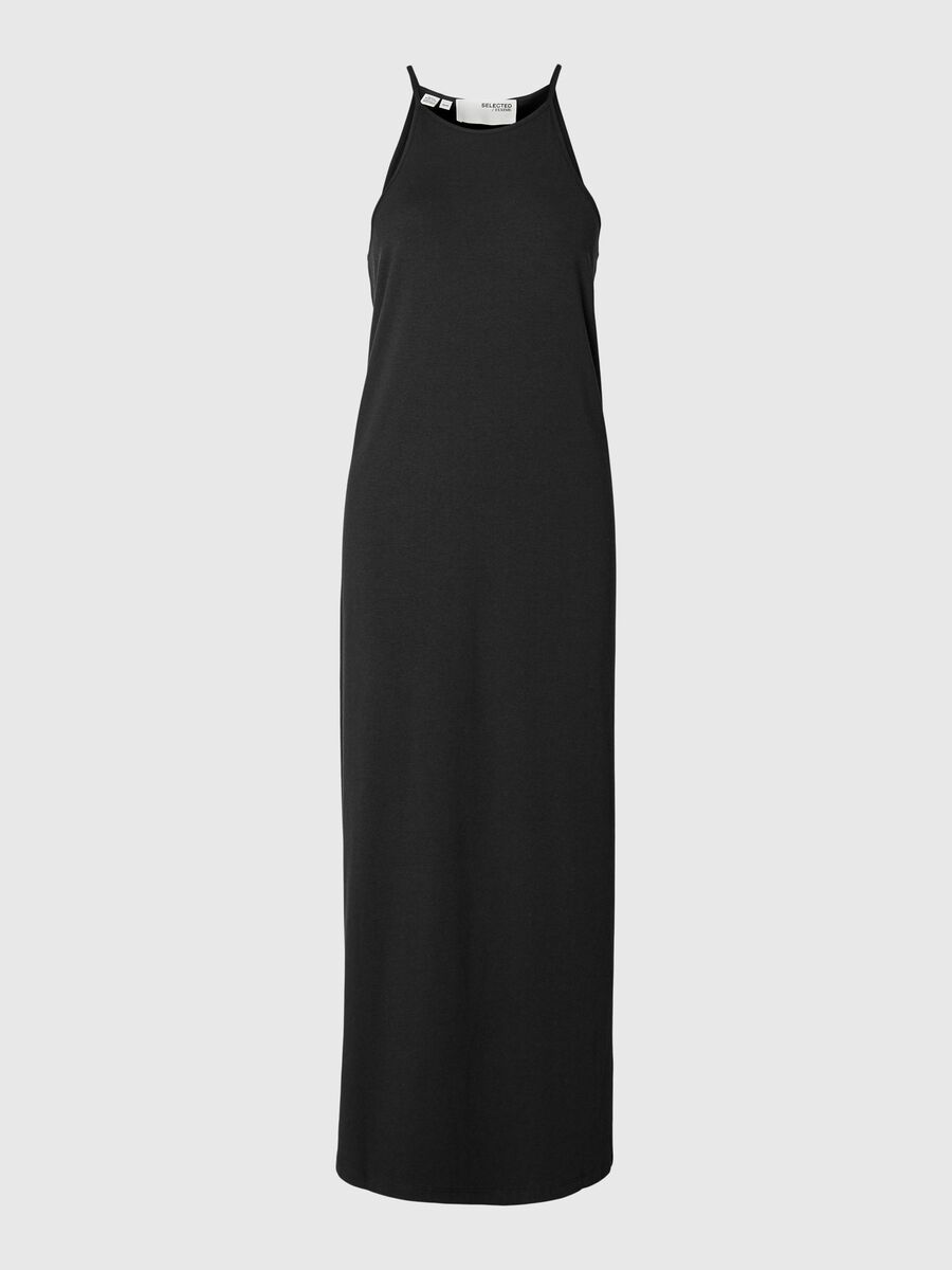 Selected MOUWLOOS MAXI JURK, Black, highres - 16094080_Black_001.jpg