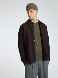 WOLLGEMISCH ZOPFSTRICK STRICKPULLOVER, Kalamata, highres