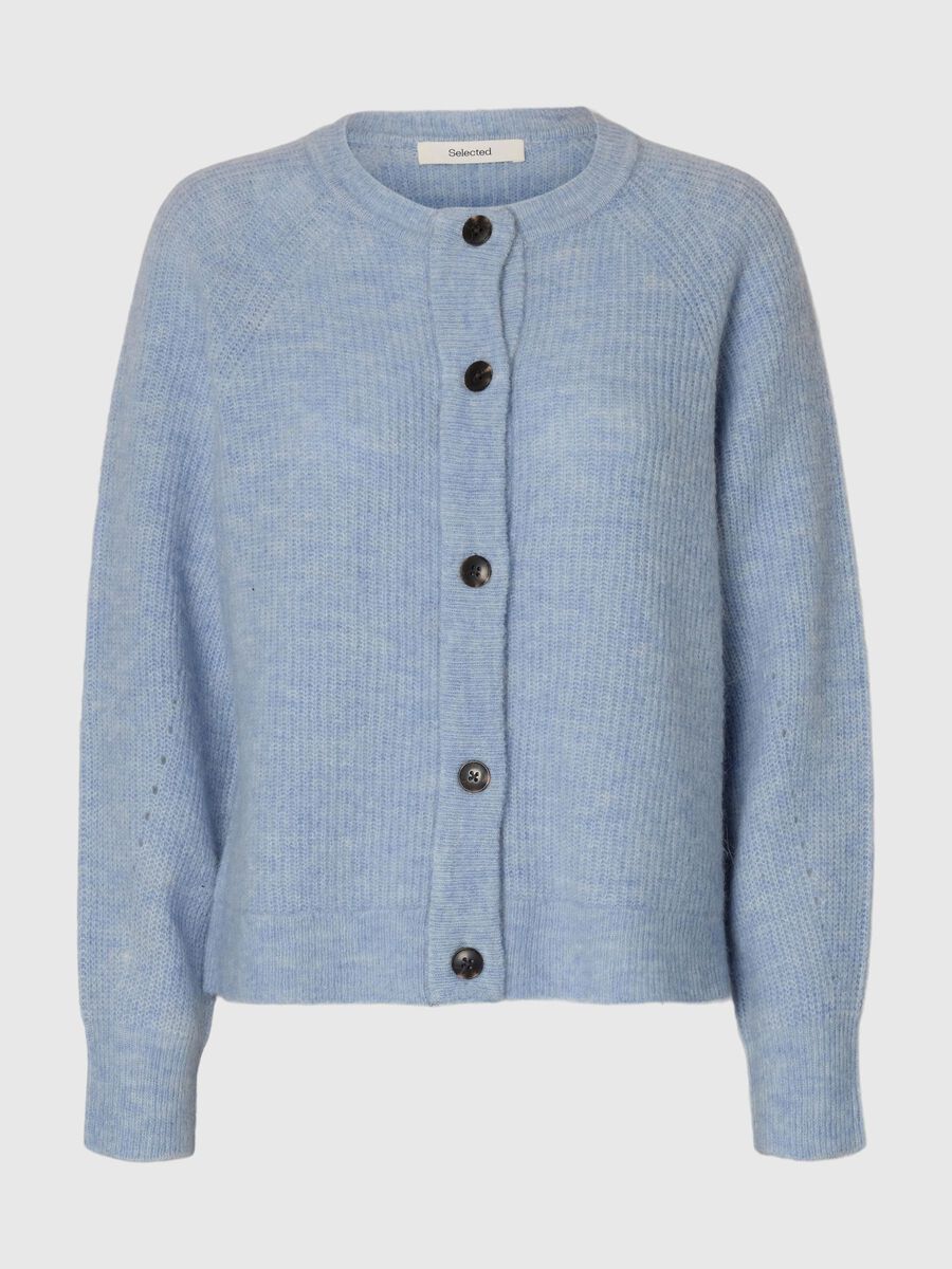 Selected LANGÆRMET CARDIGAN, Cashmere Blue, highres - 16074481_CashmereBlue_773856_001.jpg
