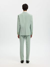 VISCOSE BLEND SLIM FIT BLAZER, Aqua Gray, highres