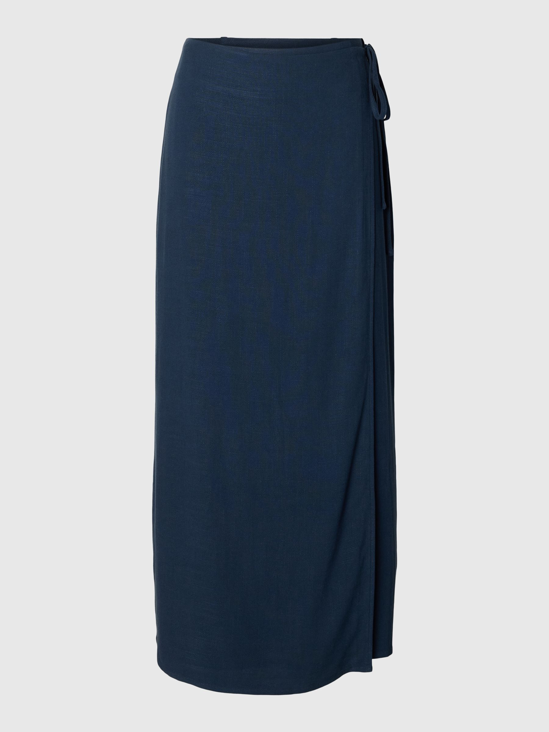 WRAP MAXI SKIRT, Dark Sapphire, highres