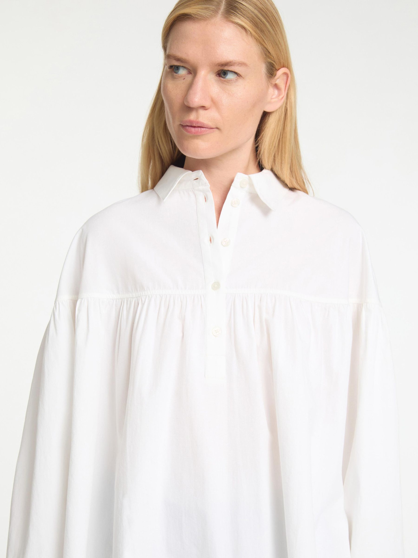 PITKÄHIHAINEN PAITAPUSERO, Bright White, highres
